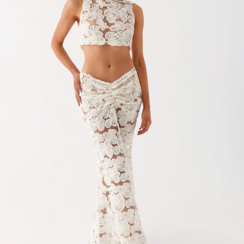 PepperMayo Floral Lace Two-Piece Set